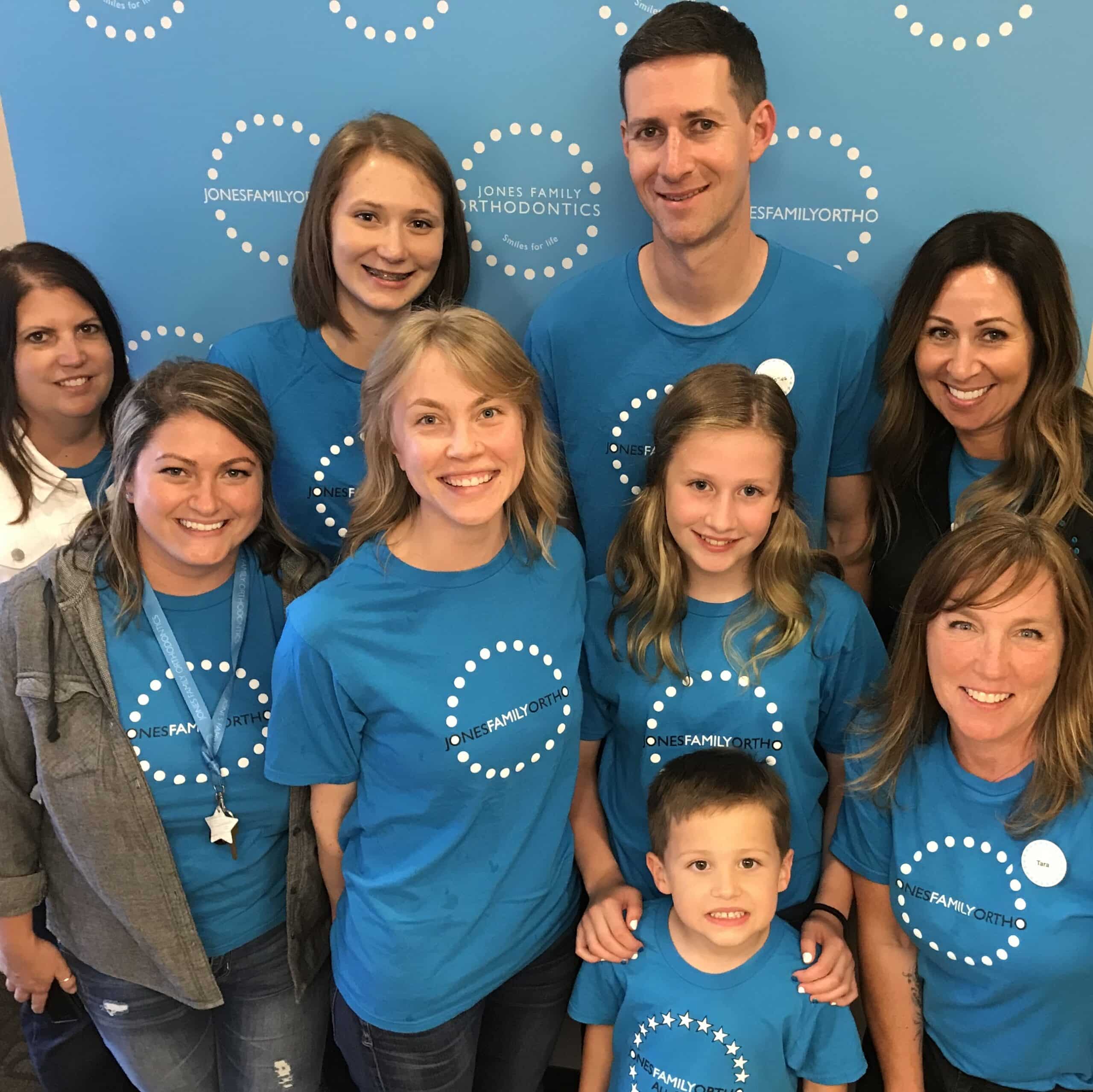 Jones family orthodontics timeline 10 Jones family ortho team scaled 1