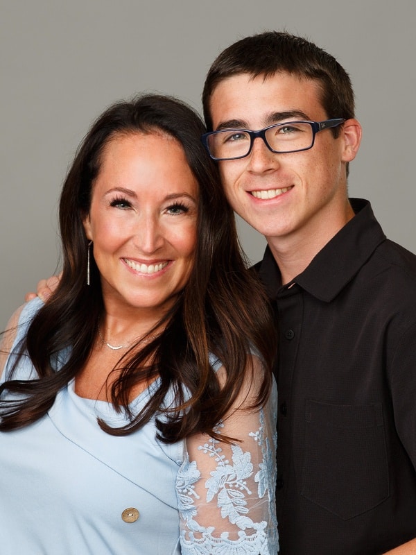Jones-family-ortho-patient-portrait-3 Mother and son smiling